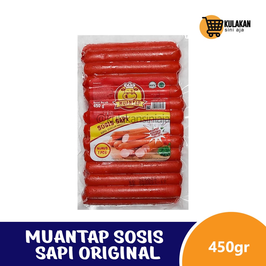 

MUANTAP Sosis Sapi Ori Short 450 Gram