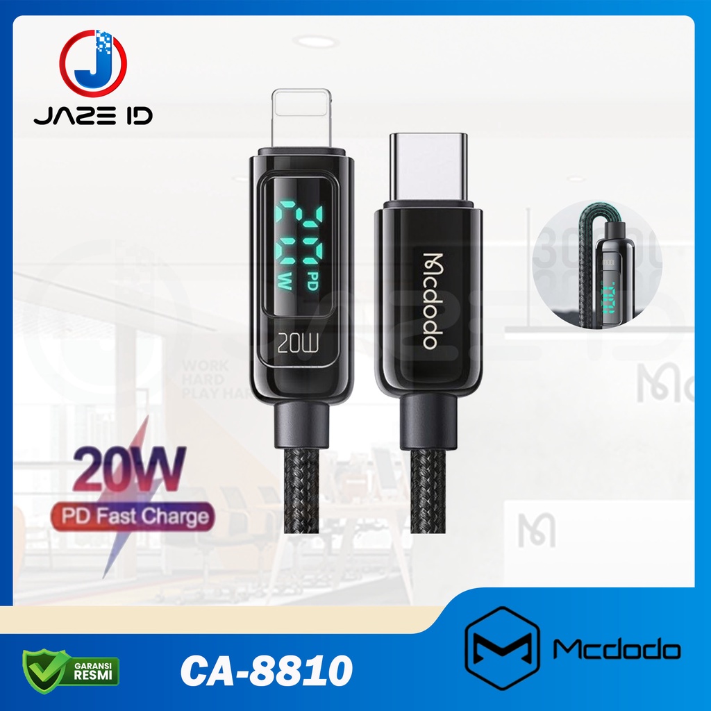 MCDODO CA-8810 Cable Iphone Lightning Digital Type C PD Fast 20W 1.2m