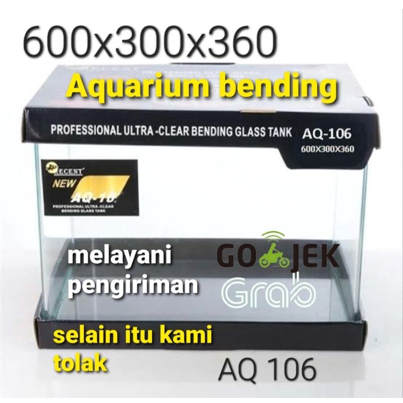 aquarium bending 106 tank 60 cm bending106 KHUSUS JASA GRAB DAN GOJEK