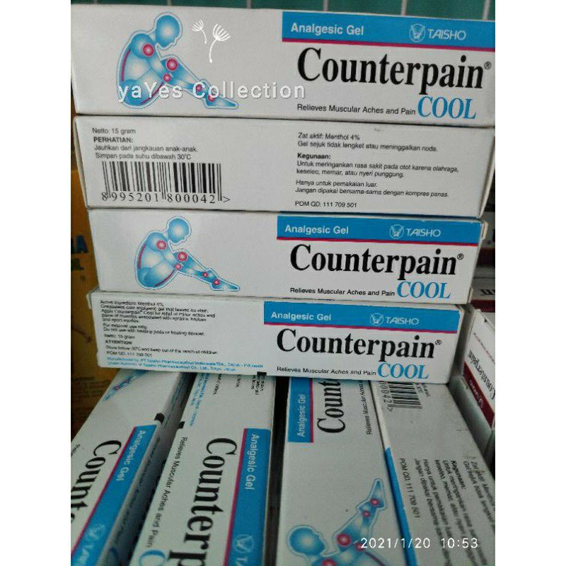 Counterpain 5gr conterpain 15gr Cool Hot merah pengurang rasa nyeri otot konterpain kounterpain