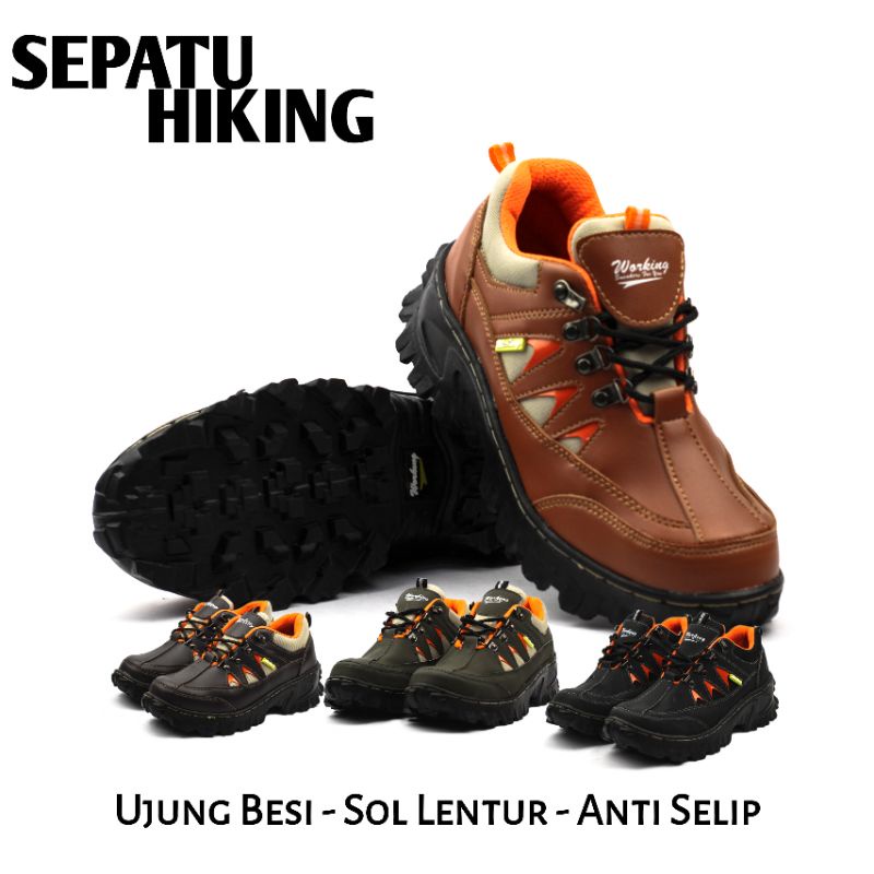 Sepatu safety boots pria original import - G-07