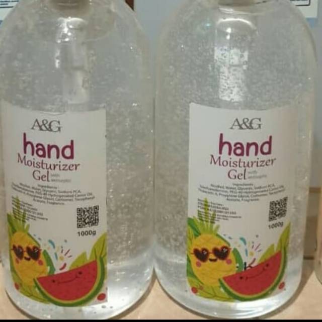 A&amp;G hand sanitizer antiseptic moisturizer gel 1000 ml