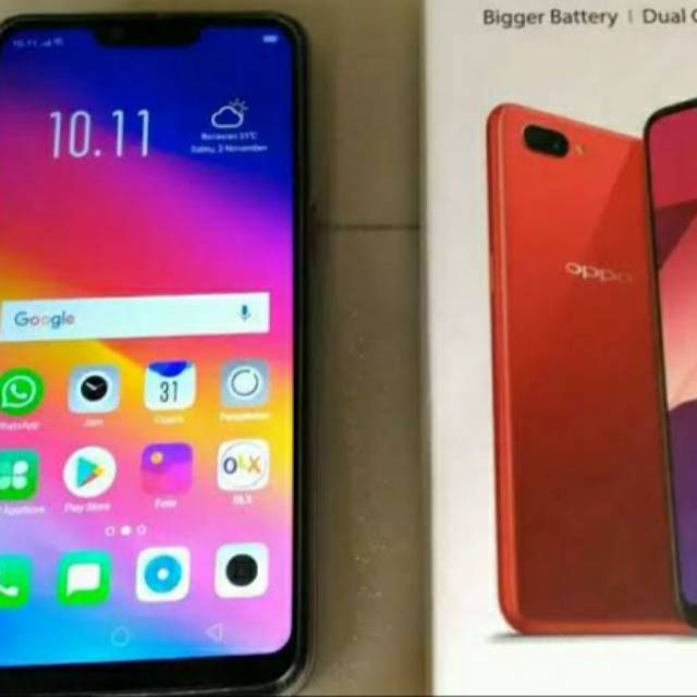Hp oppo A3s second Merah
