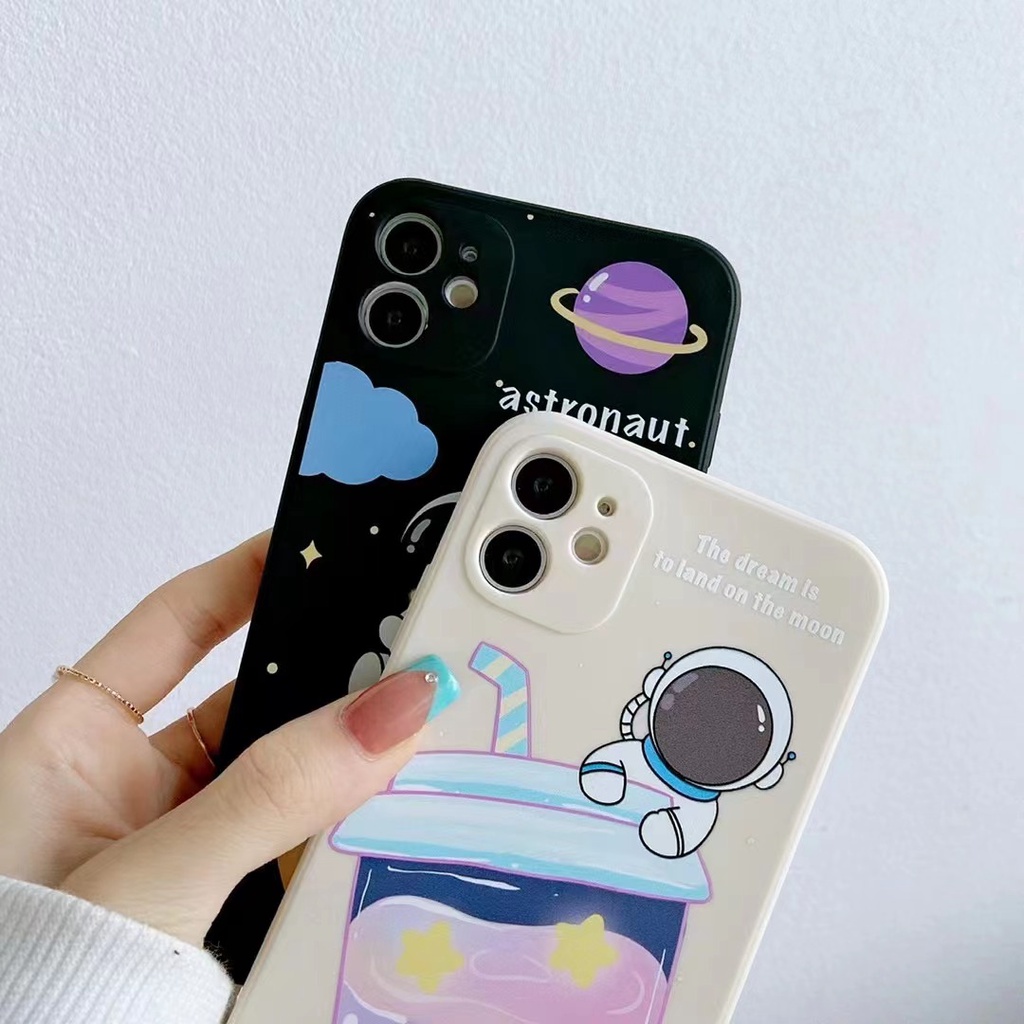 Casing Silikon Motif Astronot Untuk Vivo Y12s Y20 Y20i Y20s Y11 Y12 Y15 Y17 Y19 Y30 Y95 Y93 Y91C Y91 Y50 Y7S S1 Y2123 V20SE V21