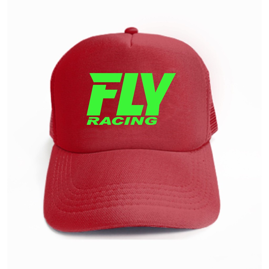 Topi Merah List Hijau Stabilo