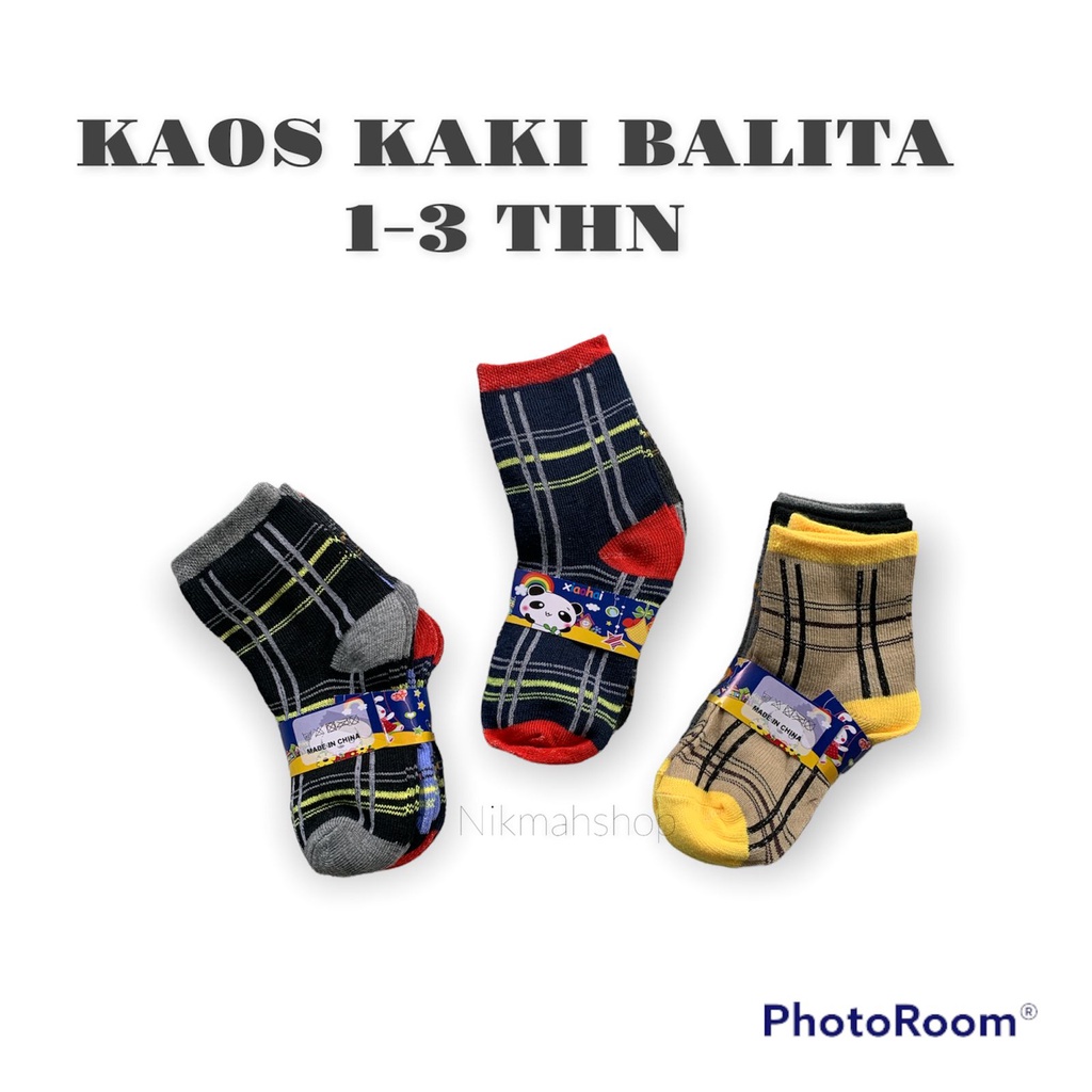 (3pcs) Kaos kaki anak BALITA 1-3