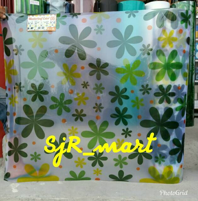 FIBER PAGAR RUMAH HARGA PER 50 CM MOTIF BUNGA / FIBER PENUTUP PAGAR / FIBER PLASTIK FIBER TERALIS