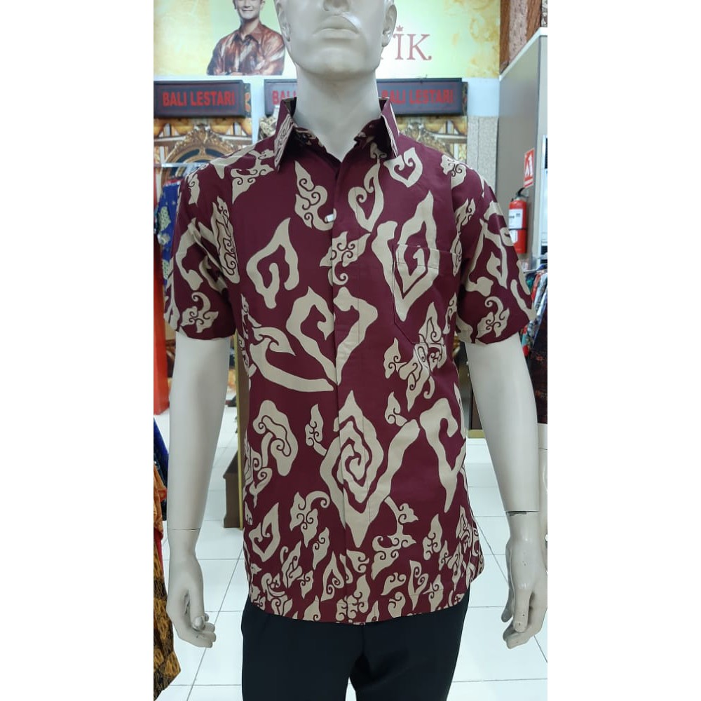 Bali Lestari |KLS|Batik Pria Lengan Pendek