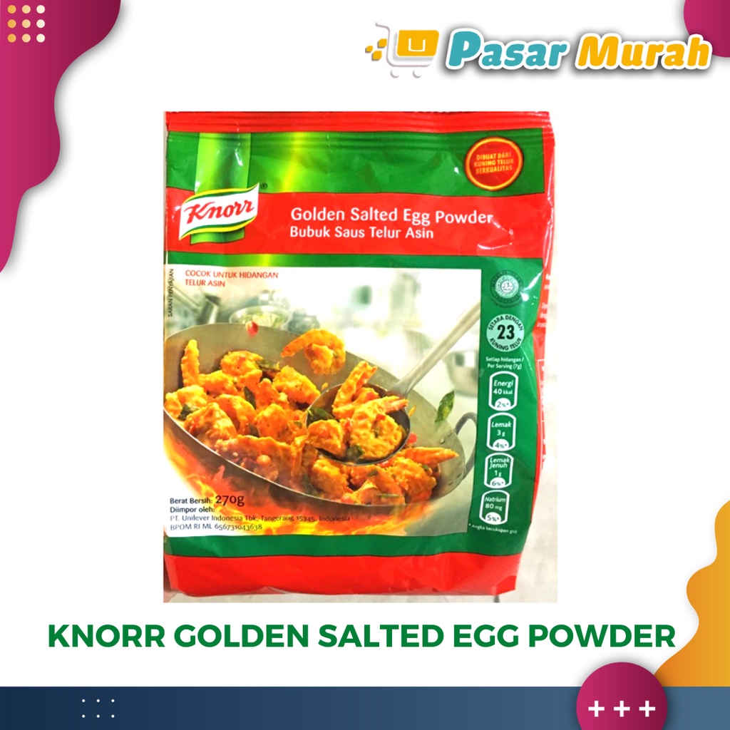 

KNORR GOLDEN SALTED EGG 270 GRAM / Bubuk Telur Asin