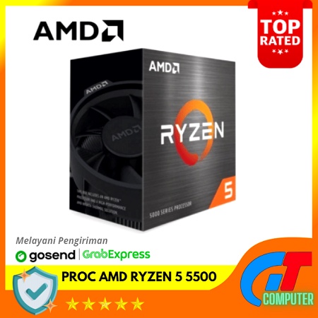 AMD Ryzen 5 5500 3.6GHz 6 Cores 12 Threads Zen 3 Cezanne AM4