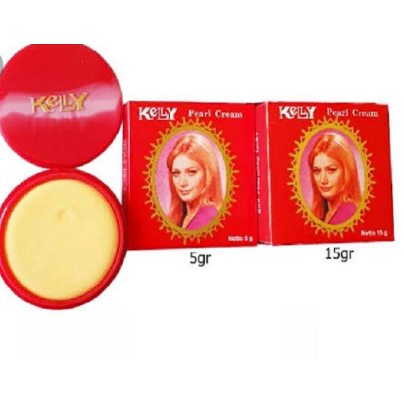 cream foundation wajah | kelly pearl cream 5gr & 15 gr BPOM