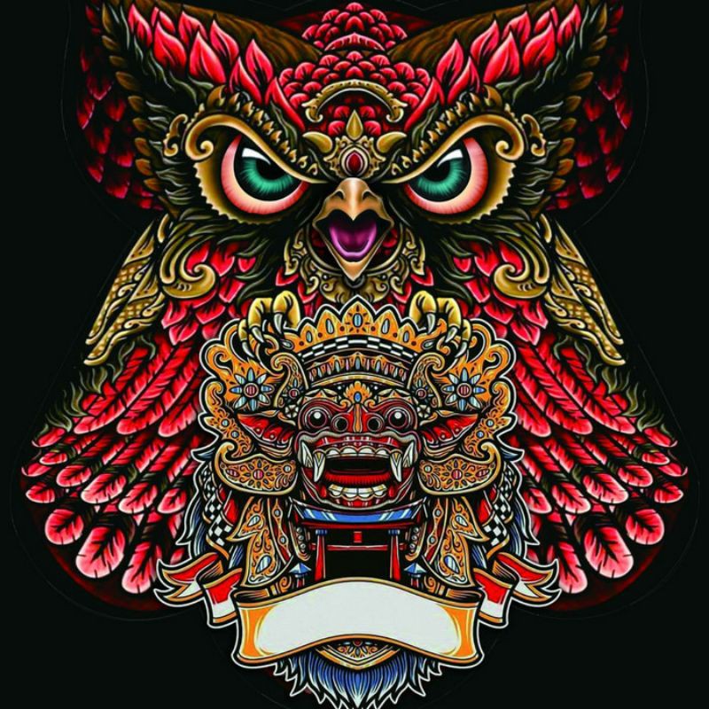 kain print layangan celepuk (Kainnya Saja)