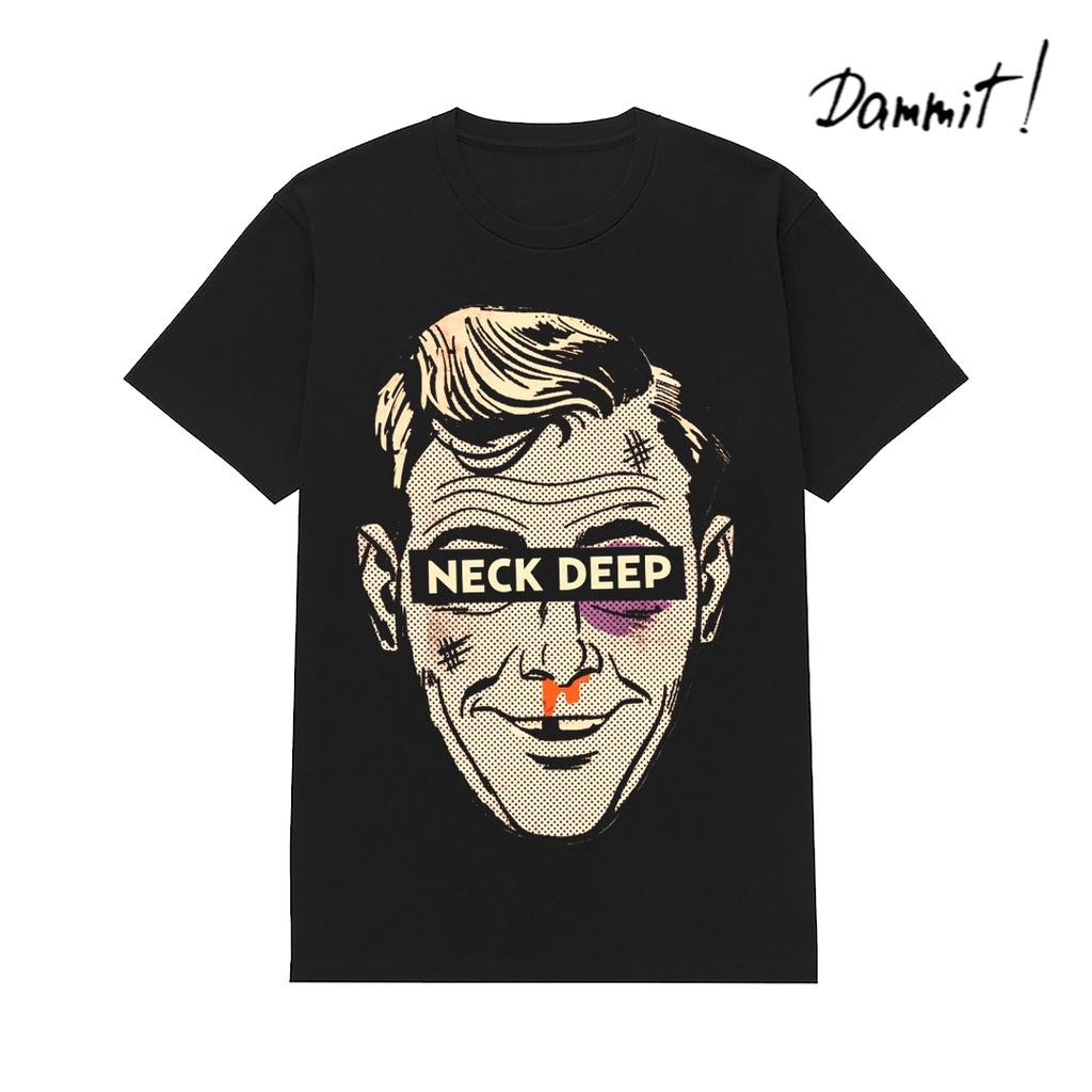 Kaos Band Neck Deep Ned - KAOS BAND PREMIUM - HITAM - S, M, L, XL, XXL.