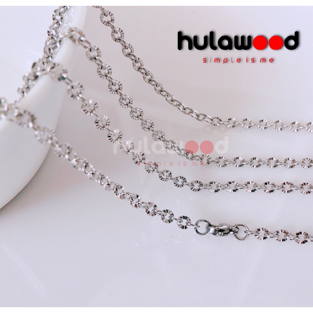Kalung Rantai MCI Titanium 316L NURI SINAR Stainless Anti Karat