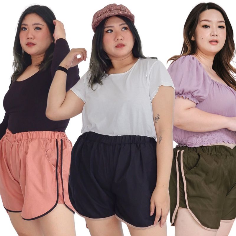 celana pendek wanita jumbo/hotpand big size wanita