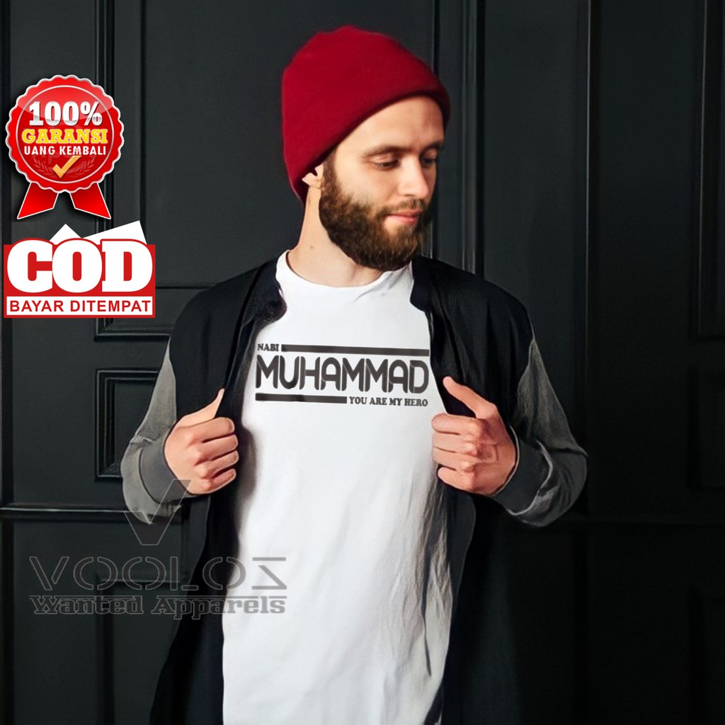 Baju Kaos Distro Dakwah Islami Nabi Muhammad You Are My Hero Kaos Nabi Muhammad Ali - IS1116NMMH