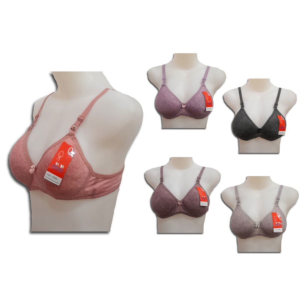 PROMO 3 Pcs | Bra YIYI Malange &amp; Bintik  BH Remaja ABG - Wanita dewasa Busa tipis tanpa Kawat Kait 3 Cup A-B | Gedabug