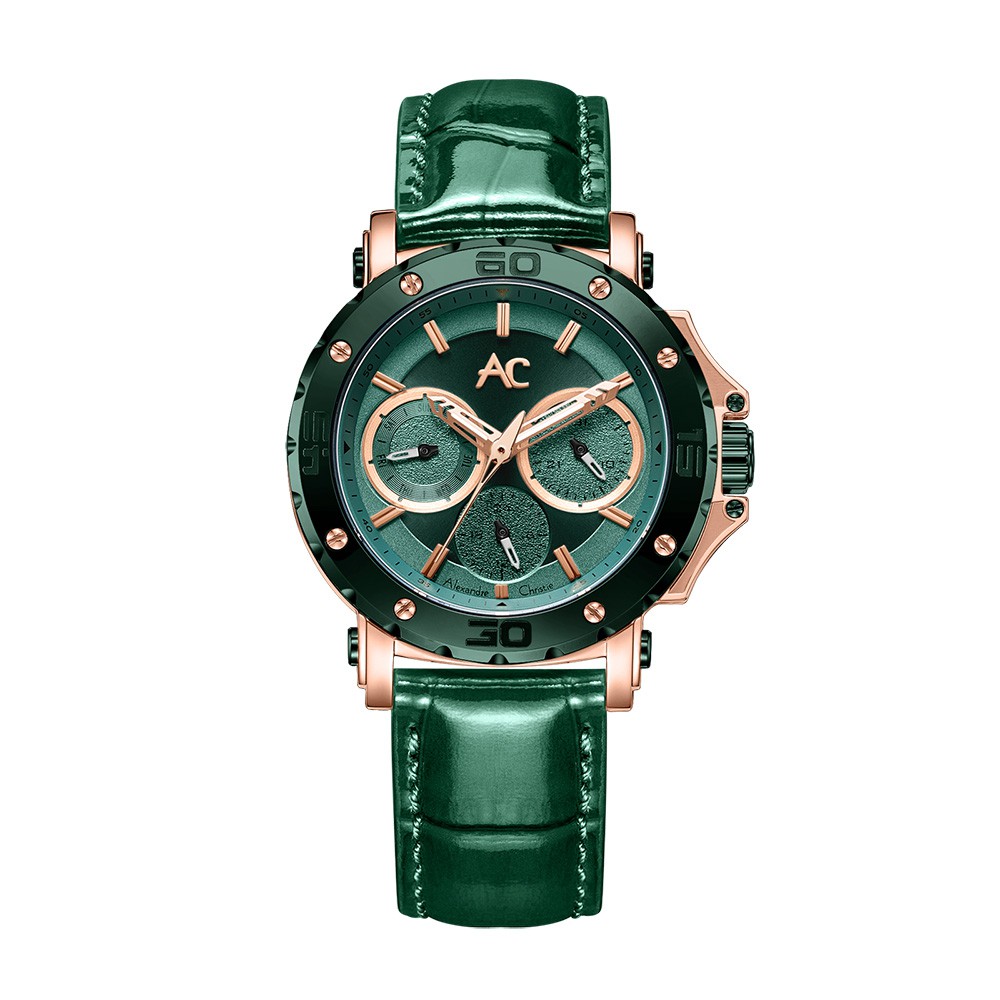 Jam Tangan Wanita ALEXANDRE CHRISTIE AC 9205 BFLRNGN Kulit ORIGINAL AC COLLECTION