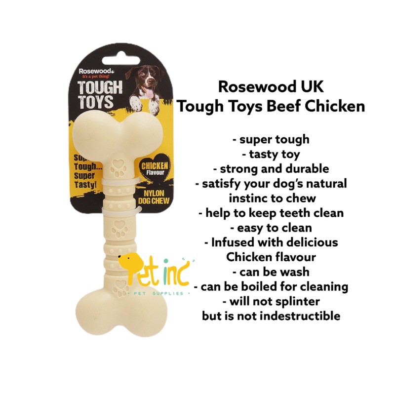 Rosewood tough toys super tough dog chew