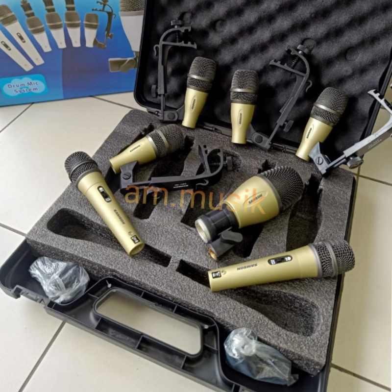 MIC DRUM SET SAMSON 7 KIT KUALITAS SUPER MIC DRUM SAMSON  DMK7 DMK 7