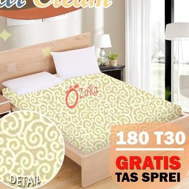 ♦  Sprei Waterproof 180x200 Tinggi 30cm Sepre Anti Air Ozora Motif Ulir Ukir Karakter ✪