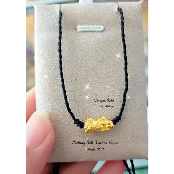 KALUNG TALI VARIASI EMAS KADAR 999 (24K)