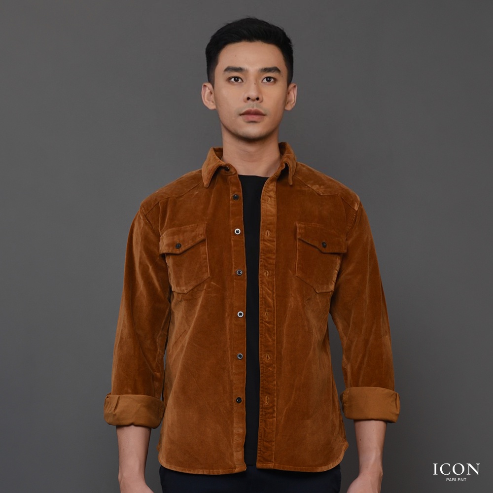 Kemeja Pria Parlent Icon Oliver Caramel