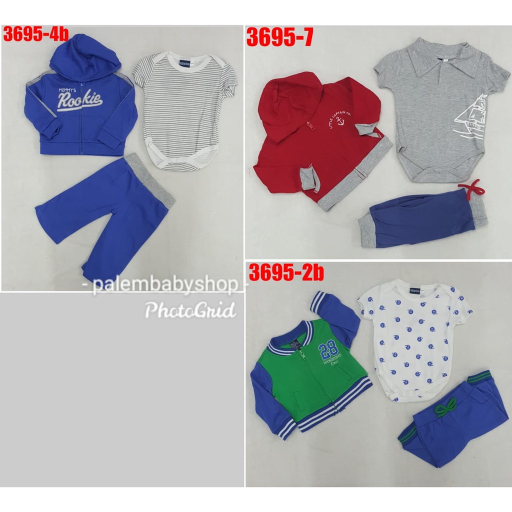 Infan-tec Jaket Set Jumper Baby Boy 0-3 Bulan - 6-9 Bulan