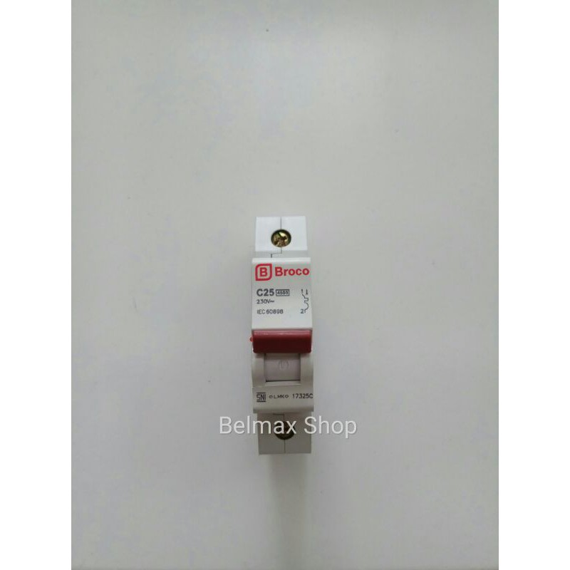 MCB Broco 25A 1 Phase/MCB C25 Broco/MCB 25A Broco 1P/MCB 25 Ampere Broco