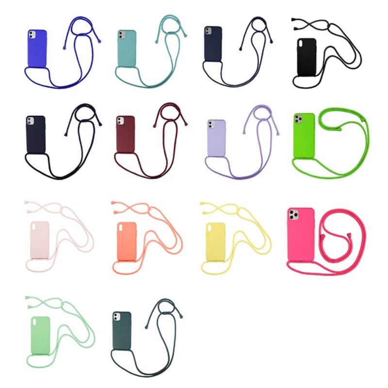 Tpu overseas liquid soft lanyard iphone XS max