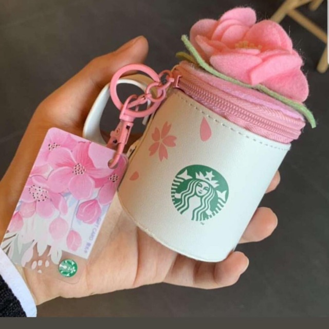 Starbucks China Limited Sakura Card and Coin Pouch