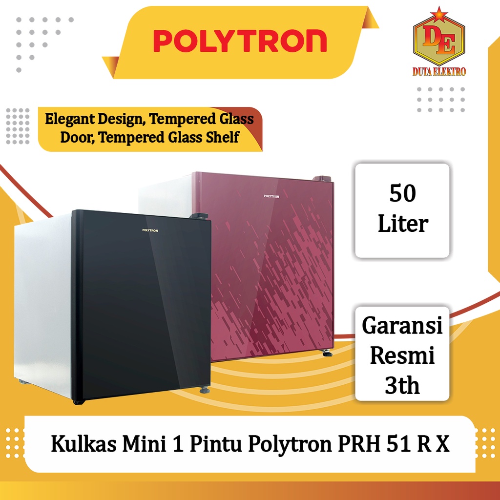 Kulkas 1 Pintu Polytron PRH 51 R X Mini Bar