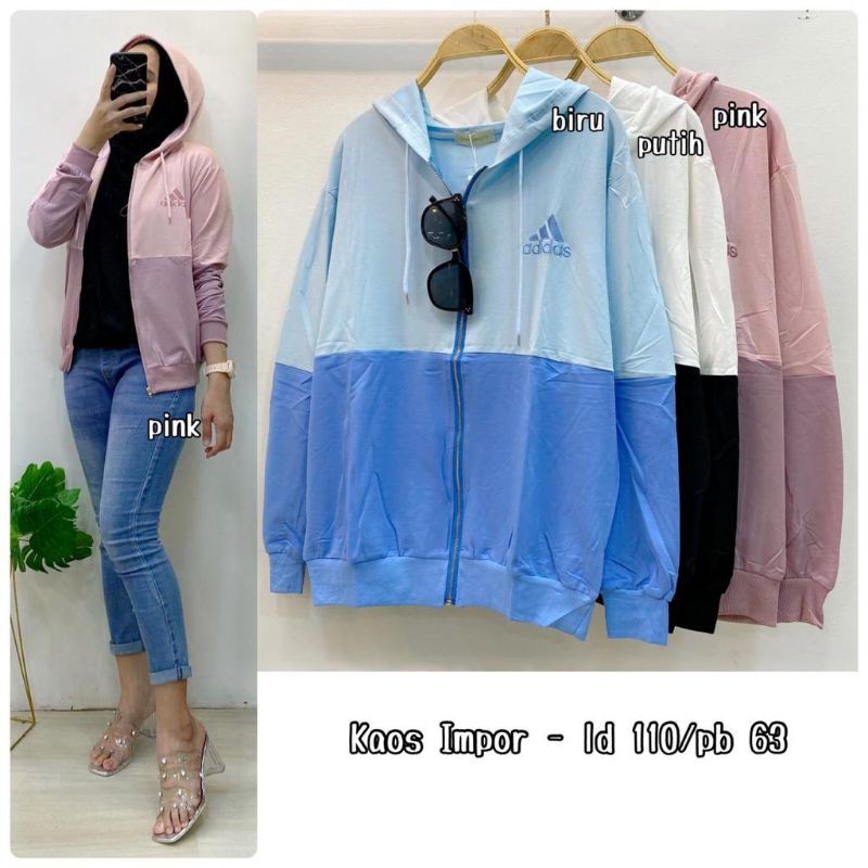 Jaket kaos import ld 110 cm