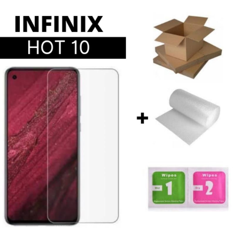 Tempered Glass Tg Bening Antigores Kaca Infinix Hot 10 Screen Guard Protector Infinix Hot 10