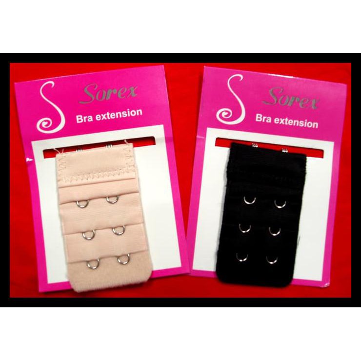 GRATIS  Sambungan BH / Bra Ekstension 2 Baris Sorex Kait BH 2001 - Kait 2, Putih