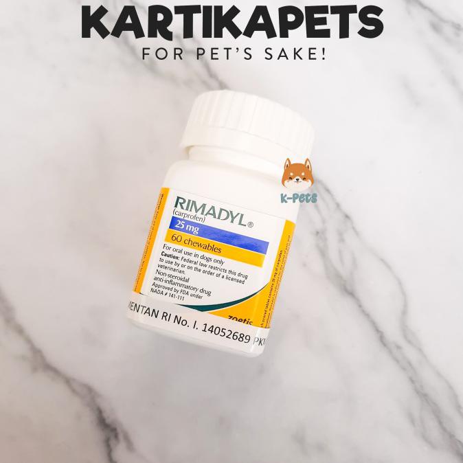 Rimadyl Carprofen 25 Mg 60 Chewable Cod Shopee Indonesia