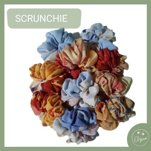 ✨ ELYSIA ✨ Scrunchie  Kucir Rambut Hijab Cepol Standar