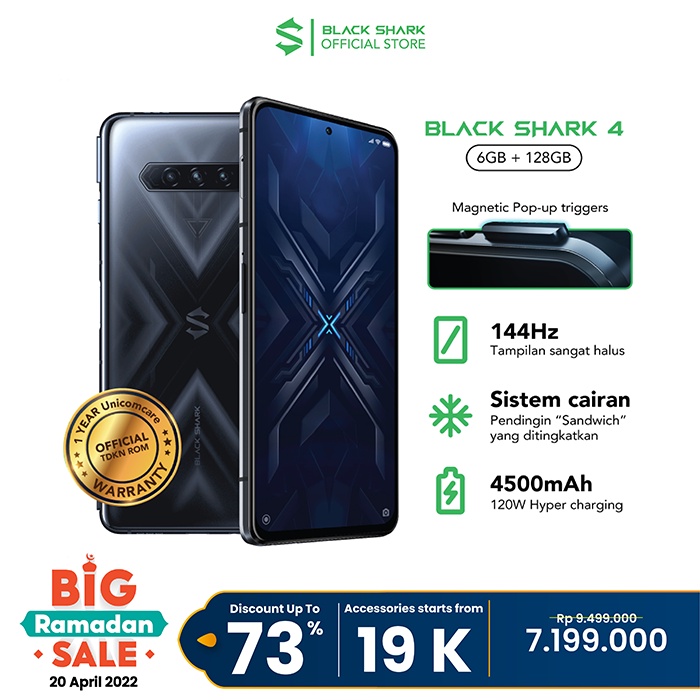 Black Shark 4 6GB+128GB | 5G Gaming Phone | Blackshark 4 Smart Phone-0