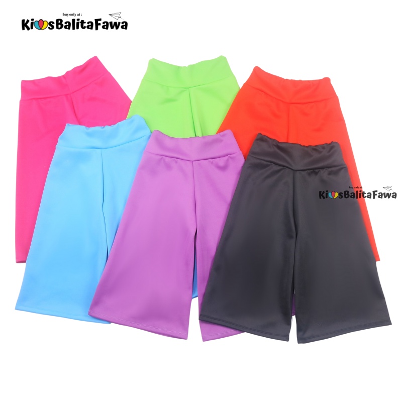 Kulot Polos Uk. 8-10 Tahun / Celana 3per4 Anak Perempuan Murah Cullotes Celana Pendek Pants Adem