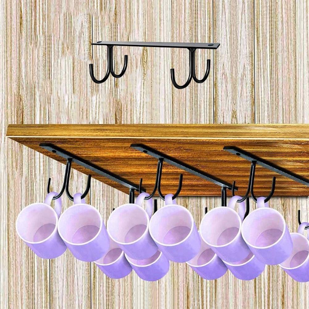 [Elegan] Gantungan Cangkir Nyaman Draining Organizer Lemari Peralatan Dapur Tempat Gelas