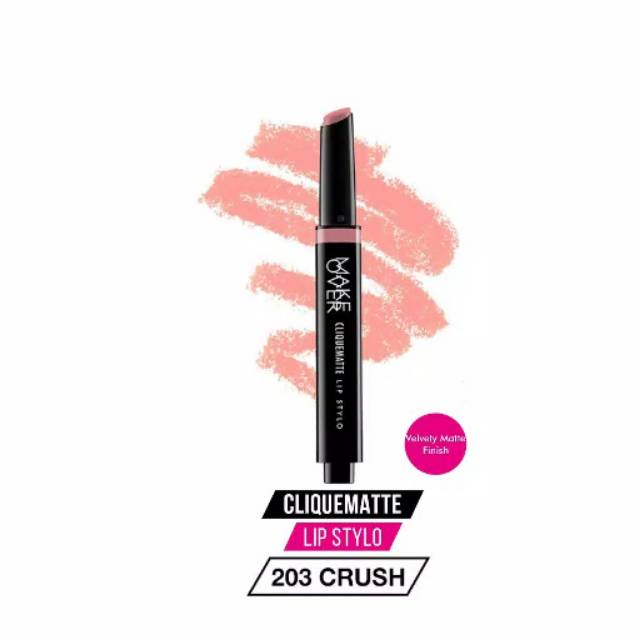 Promo Make Over Cliquematte Lip Stylo 203 Crush Lipstik