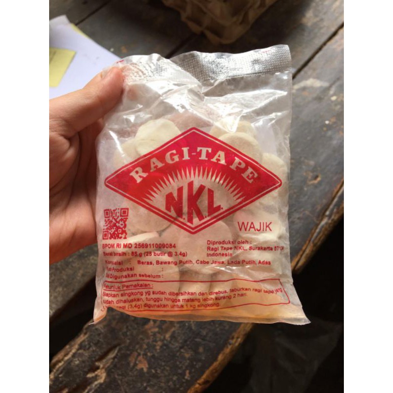 

RAGI TAPE NKL ISI 85 GRAM 25 BUTIR 85g TERBAIK BERKUALITAS PAKAN SEMUT JEPANG RAGI SINGKONG TAPAI TAPEI TAPAY NA KOK LIONG