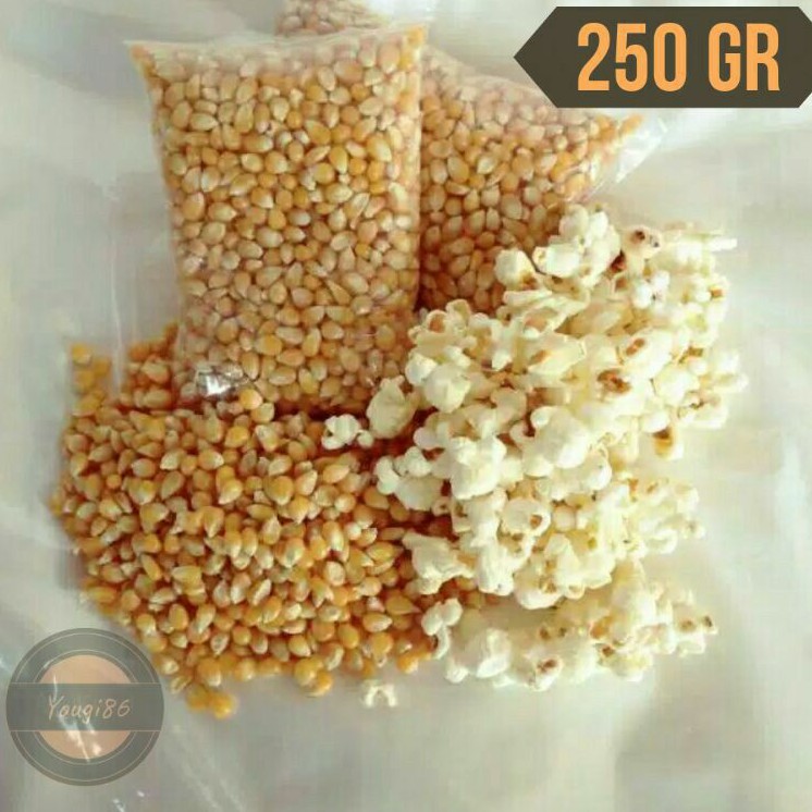 

Jagung popcorn mentah kemasan 250 gram