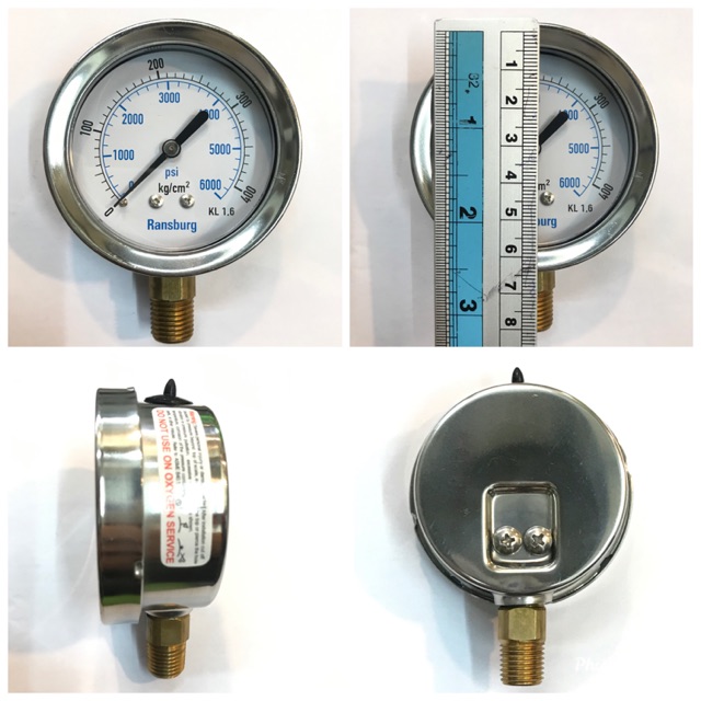 RAS 136 PRESSURE GAUGE MANOMETER RANSBURG