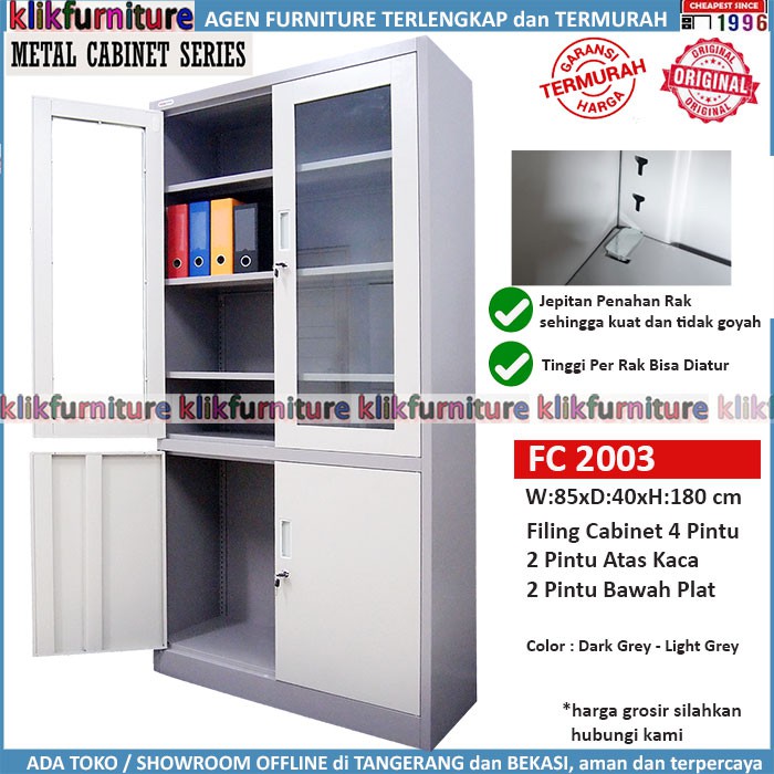  Lemari  Arsip Filing Cabinet Besi 4 Pintu FC 2003 Shopee 