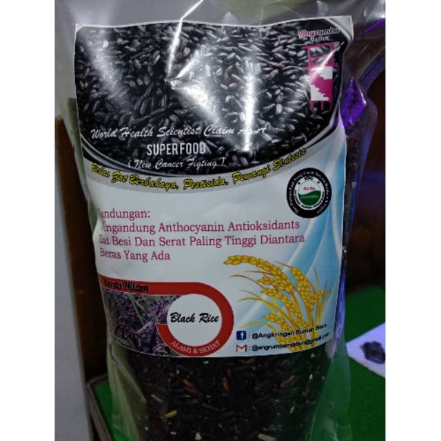 

HARGA PROMO ! Beras Hitam Organik Superfood 1kg