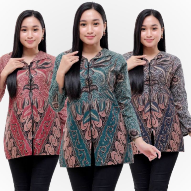 [ TERBARU ] ATASAN BATIK WANITA KERJA KANTOR ORI SHABIRAH BATIKSOLO BLOUSE BLUSEBATIK BATIKMODERN