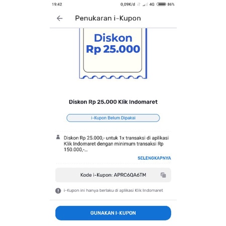 vc klik indomaret sila