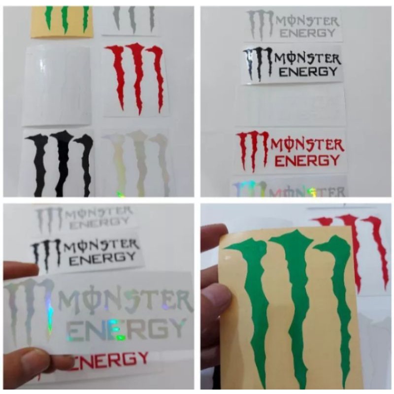 stiker racing variasi motor mobil helm LEPTOP cutting logo monster Kren kekinian viral cod