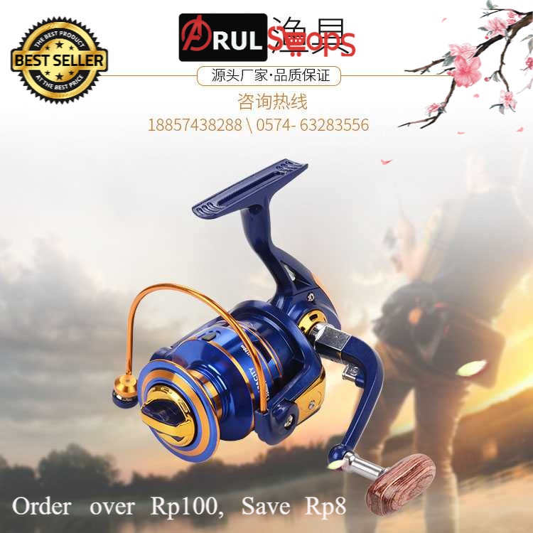 Fanshun Gulungan Pancing FB5000 Fishing Spinning Reel 10 Ball Bearing